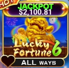 Lucky Fortune 6 as it appears in the Golden Dragon lobby
